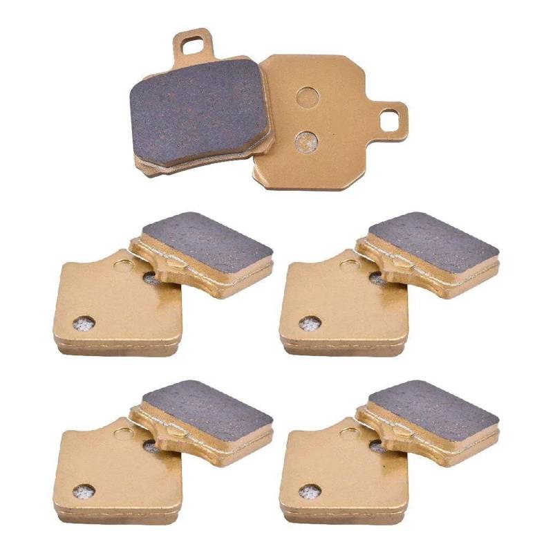 Nonuiny Motorrad-Bremsbeläge Vorne Und Hinten Für APRILIA Tuono R Factory 1000 Radialbremssattel 4 Beläge Baujahr 2006–2010 2007 2008 2009 Bremsbeläge Motorräder von Nonuiny