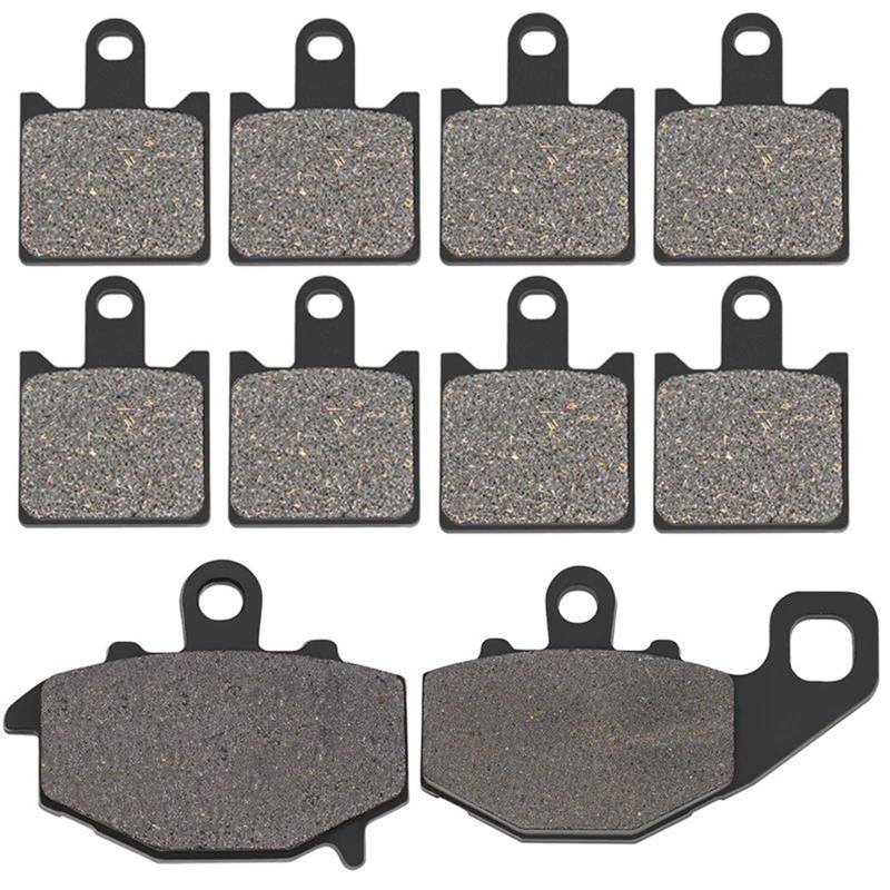 Nonuiny Motorrad-Bremsbeläge Vorne Und Hinten Für Kawasaki ZX6R ZX600 ZX600P ZX600R 2007–2014 ZX 6R 600 P R ZX-6R Bremsbeläge Motorräder(Front and Rear) von Nonuiny