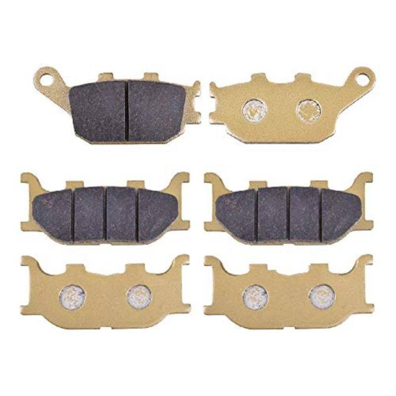 Nonuiny Motorrad-Bremsbelag-Scheibensatz Vorne Und Hinten Für Y&amaha FZ6-NS Naked Non ABS 2-Kolben-Bremssattel 1B35 6 05-06 FZ6NS FZ-6NS Bremsbeläge Motorräder von Nonuiny