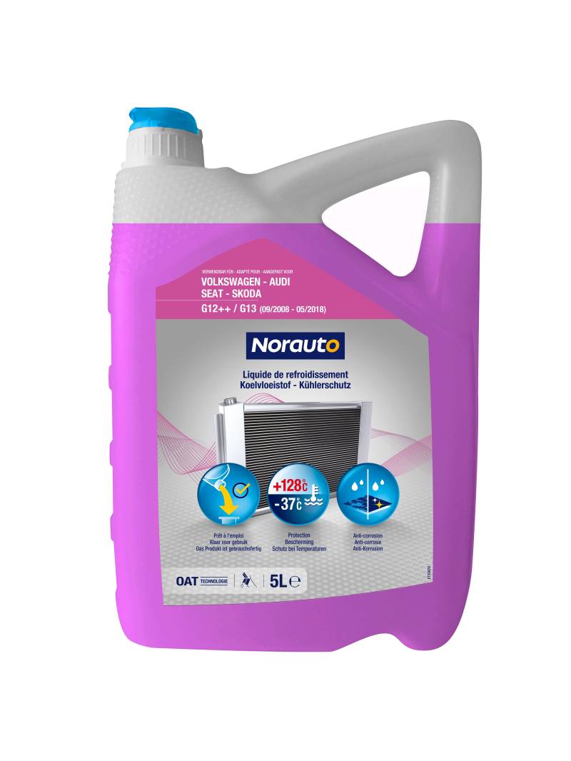 Kühlerfrostschutz von Norauto, bis -37° C Grad, G12++/G13, 5 l von Norauto