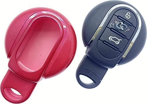 Glänzende Hartplastikhülle für Mini Keyless Smart Key Fob Kompatibel mit Mini 2014-20 Hatch Cabrio Coupe CountryMan PaceMan ClubMan F54/F55 56 57 60 R60/61 DUNKELPINK Glänzende Hartplastikhülle für Mini Keyless Smart Key Fob Kompatibel mit Mini 2014-20 Hatch Cabrio Coupe CountryMan PaceMan ClubMan F54/F55 56 57 60 R60/61 DUNKELPINK von Nordecco