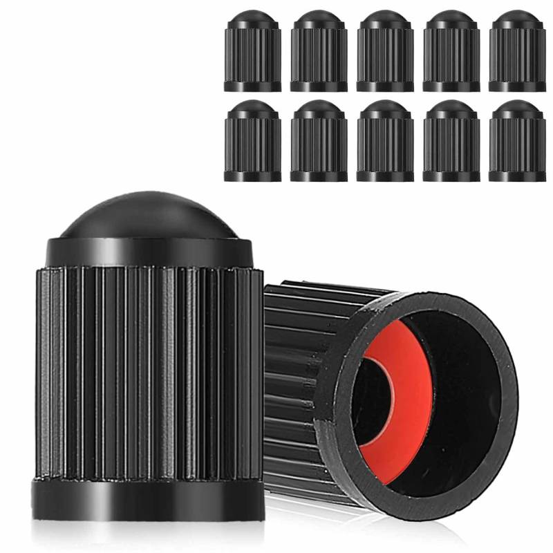 Norhogo 10 Stück Autoreifenventilkappen, für Reifenventile, Fahrrad, Ventilkappe von Norhogo