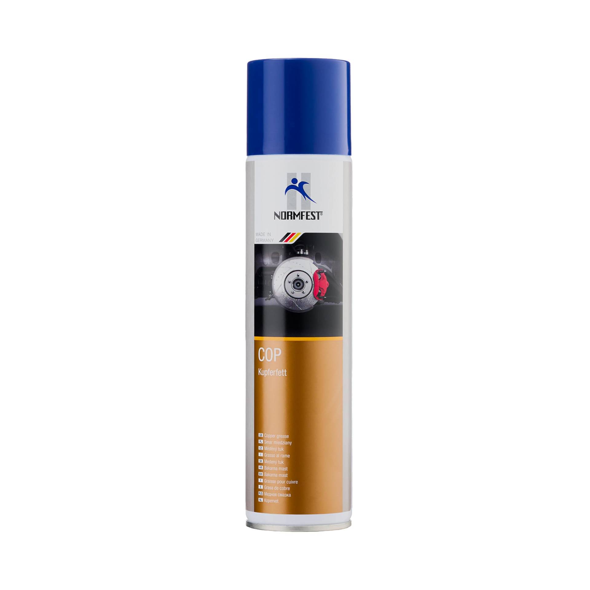 Normfest Kupferfett Spray COP - Hochleistungs Schmiermittel für Bremsen und Verschraubungen 400ml von Normfest