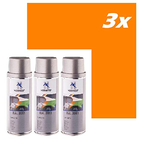 Normfest TIEFORANGE ORANGE RAL 2011 Lack LACKSPRAY Spray SPRAYDOSE 400ML (3) von Normfest