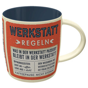 Becher Werkstattregeln Fassungsvermögen 0,33 l Nostalgic Art von Nostalgic Art