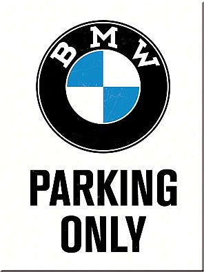 Nostalgic Art BMW - Parking Only White, Magnet - 8 cm x 6 cm von Nostalgic Art