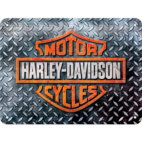 Nostalgic-Art Blechschild 15 x 20 "Harley-Davidson - Diamond Plate" Nostalgic-Art Blechschild 15 x 20 "Harley-Davidson - Diamond Plate" von Nostalgic-Art