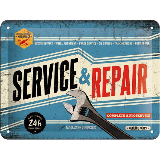 Nostalgic-Art Blechschild 15 x 20 "Service & Repair" Nostalgic-Art Blechschild 15 x 20 "Service & Repair" von Nostalgic-Art