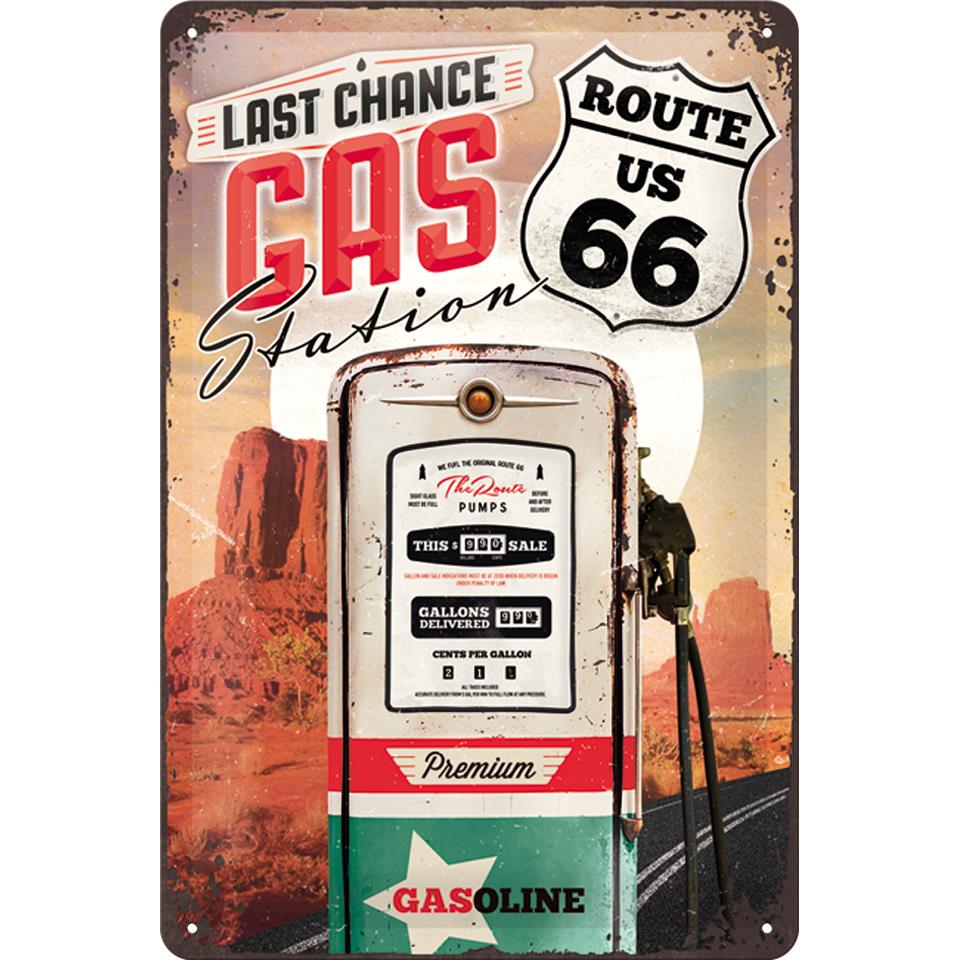 Nostalgic-Art Blechschild 20 x 30 "Route 66 Gas Station" Nostalgic-Art Blechschild 20 x 30 "Route 66 Gas Station" von Nostalgic-Art