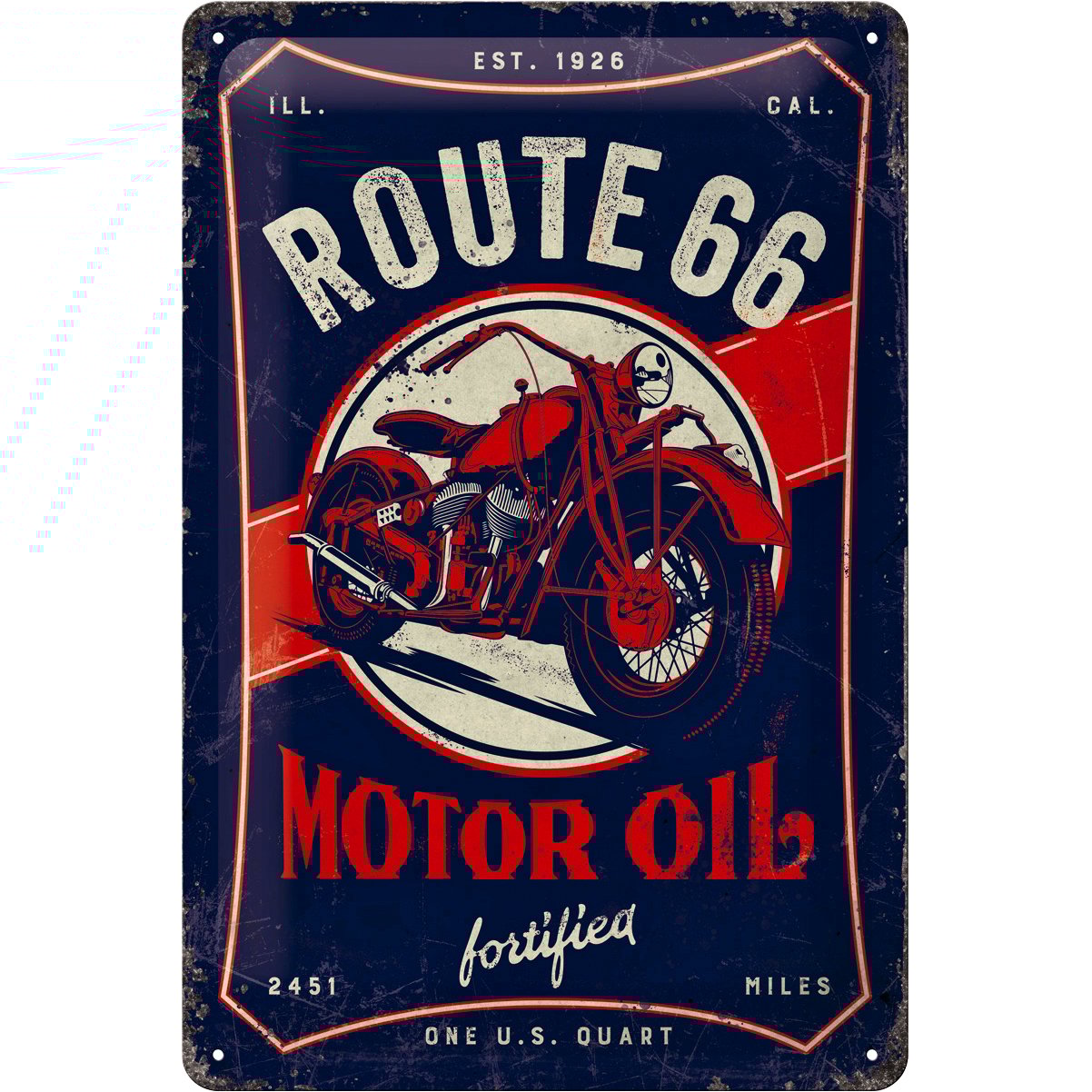 Nostalgic-Art Blechschild 20 x 30 Route 66 "Motor Oil" Nostalgic-Art Blechschild 20 x 30 Route 66 "Motor Oil" von Nostalgic-Art