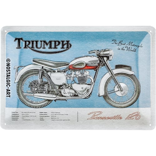 Nostalgic-Art Blechschild 20 x 30 cm Triumph - Bonneville Nostalgic-Art Blechschild 20 x 30 cm Triumph - Bonneville von Nostalgic-Art