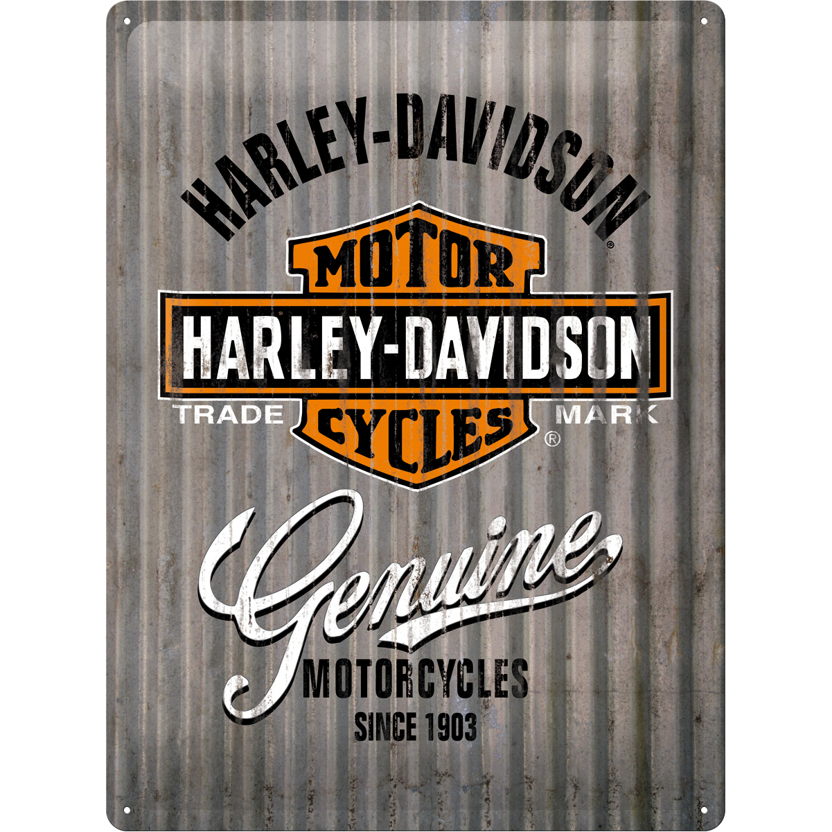 Nostalgic-Art Blechschild 30 x 40 Harley-Davidson "Metal Wall" Nostalgic-Art Blechschild 30 x 40 Harley-Davidson "Metal Wall" von Nostalgic-Art