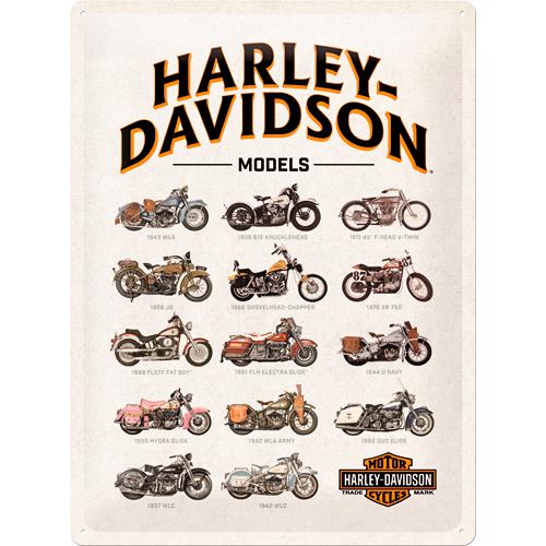 Nostalgic-Art Blechschild 30x40cm "Harley Davidson-Model Chart" Nostalgic-Art Blechschild 30x40cm "Harley Davidson-Model Chart" von Nostalgic-Art
