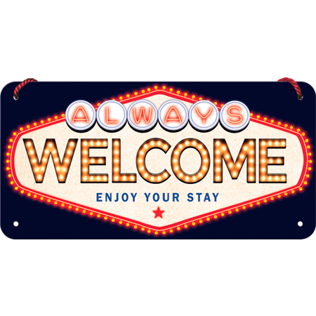 Nostalgic-Art Hängeschild 10 x 20 "Welcome" Nostalgic-Art Hängeschild 10 x 20 "Welcome" von Nostalgic-Art