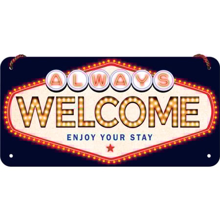 Nostalgic-Art Hängeschild 10 x 20 "Welcome" von Nostalgic-Art