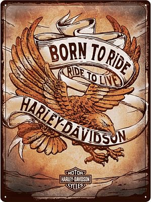 Nostalgic Art Harley Davidson - Born to Ride, Blechschild - 40 cm x 30 cm Nostalgic Art Harley Davidson - Born to Ride, Blechschild - 40 cm x 30 cm von Nostalgic Art