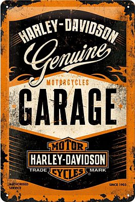 Nostalgic Art Harley-Davidson Garage, Blechschild - 30 cm x 20 cm von Nostalgic Art