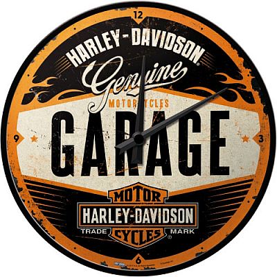 Nostalgic Art Harley-Davidson Garage, Wanduhr - 31 cm x 6 cm x 31 cm von Nostalgic Art