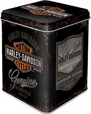 Nostalgic Art Harley-Davidson - Genuine Logo, Teedose - 8 cm x 10 cm x 8 cm von Nostalgic Art