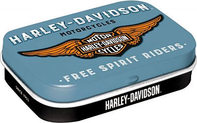 Nostalgic Art Harley-Davidson - Logo Blue, Pillendose - 6 cm x 2 cm x 4 cm von Nostalgic Art