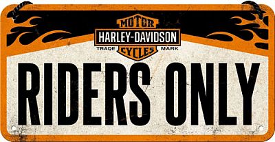 Nostalgic Art Harley-Davidson - Riders Only, Hängeschild - 20 cm x 10 cm von Nostalgic Art