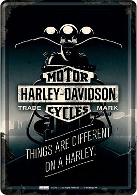 Nostalgic Art Harley-Davidson - Things, Blechpostkarte - 14 cm x 10 cm von Nostalgic Art