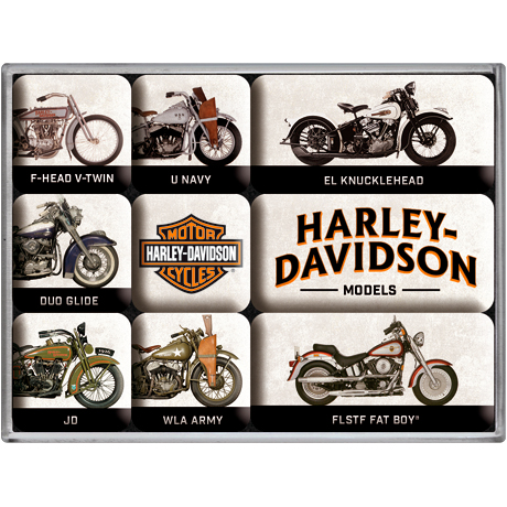 Nostalgic-Art Magnet-Set "Harley-Davidson - Model Chart" Nostalgic-Art Magnet-Set "Harley-Davidson - Model Chart" von Nostalgic-Art