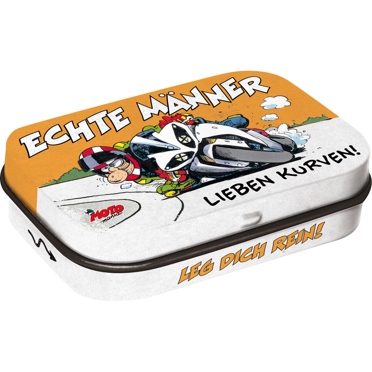 Nostalgic-Art Pillendose MOTOmania - Echte Männer lieben Kurven! Nostalgic-Art Pillendose MOTOmania - Echte Männer lieben Kurven! von Nostalgic-Art