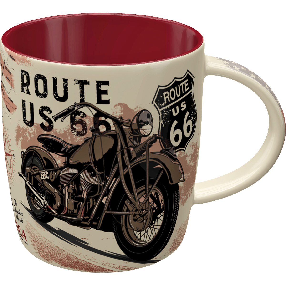 Nostalgic-Art Tasse "Set - Route 66 Bike Map" 330 ml Nostalgic-Art Tasse "Set - Route 66 Bike Map" 330 ml von Nostalgic-Art