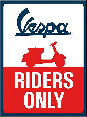 Nostalgic Art Vespa - Riders Only, Magnet - 8 cm x 6 cm von Nostalgic Art