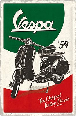 Nostalgic Art Vespa - The Italian Classic, Blechschild - 60 cm x 40 cm von Nostalgic Art