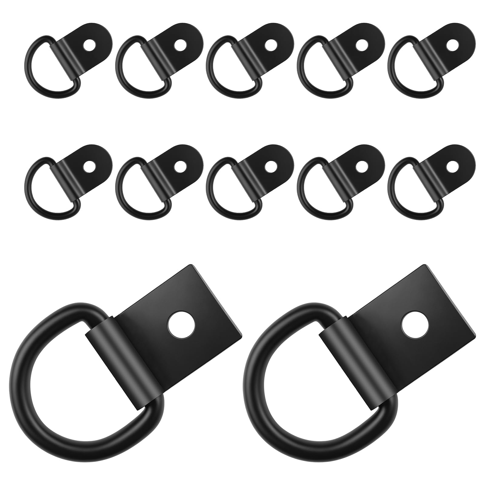 12 Stück D Aufbauring Zurröse, D-Ring Metall Haken Klappbar, Aufbauring Schwerlast D Form Zurröse, für LKW, Anhänger, Wohnmobil, Lager, Garage, Boot und Ladungssicherung 12 Stück D Aufbauring Zurröse, D-Ring Metall Haken Klappbar, Aufbauring Schwerlast D Form Zurröse, für LKW, Anhänger, Wohnmobil, Lager, Garage, Boot und Ladungssicherung von Notoke