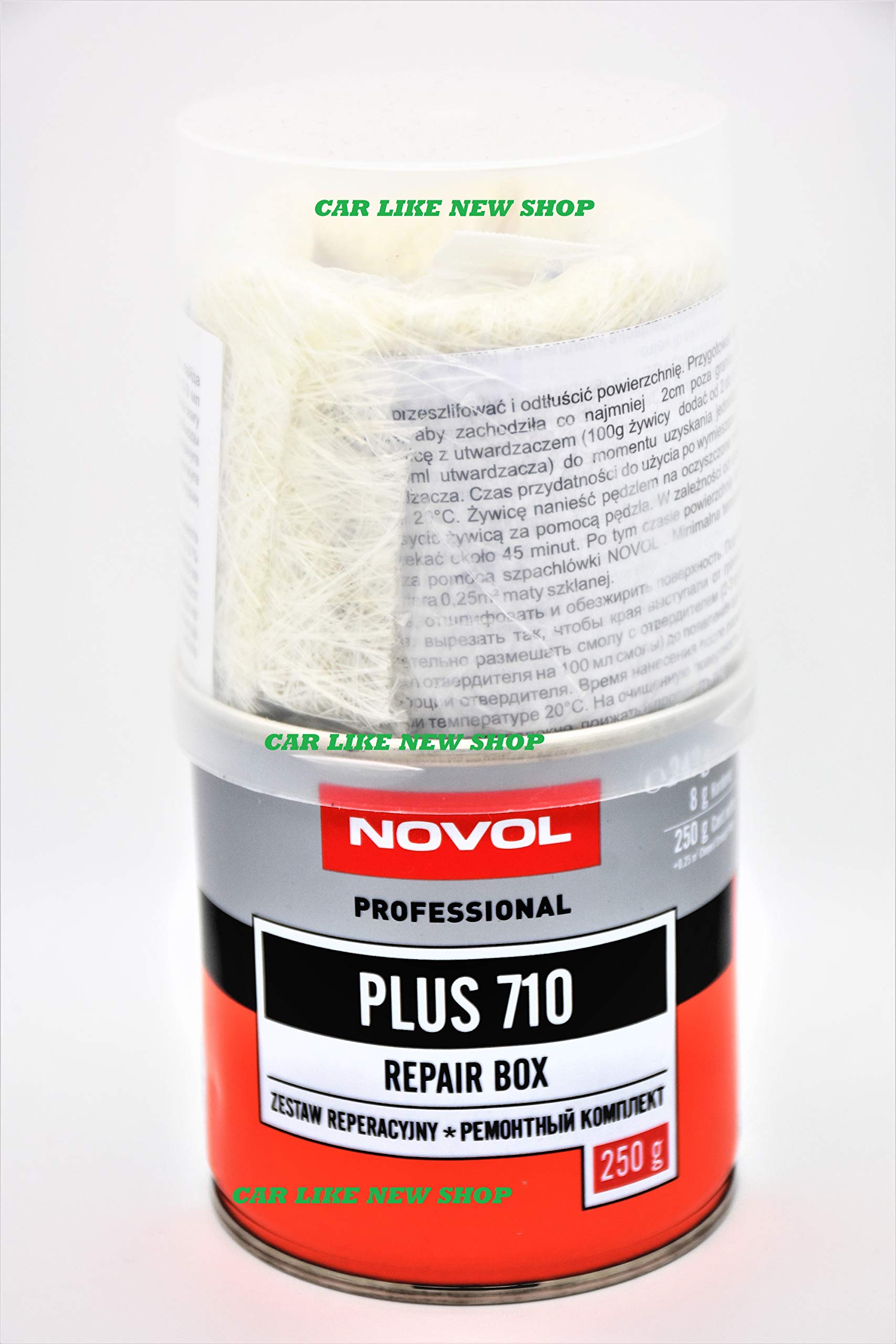 Novol Professional – Novol Professionelle Box von Polyester-Matte + + Füllung Polyester Kunstharz Härter Reparatur-Kit für Auto von Novol Professional