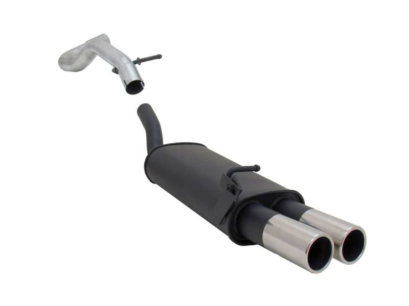 Novus Sportauspuff Endschalldämpfer Gruppe N A2752E76 mit Endrohr 2 x 76mm von PGONA