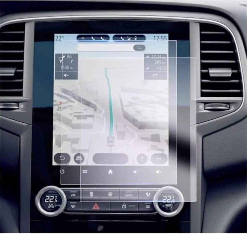 Displayschutzfolie Navigation Schutzfolie 2 Stück PET Screen Protector Für Megane 4 2020-2024 Für Talisman 2020 2021 2022 9,3 Zoll Auto GPS Navigation Film Protector von Nqimgv