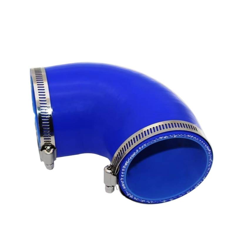 Auto Ansaugschlauch 90 Grad Stecker Auto Ladeluftkühler Turbo Ansaugrohr Koppler Universal Silikon Schlauch Blau Multi Größe Luftansaugschlauch(102MM) von Nqkcuac