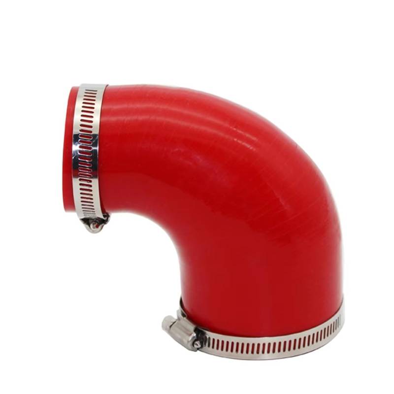 Auto Ansaugschlauch 90 Grad Universal Silicon -Schlauchschlauch Groß Bis Kleine Stecker Autointerkühler Turbo -Einlassrohrkoppler Rot Mehrgröße Luftansaugschlauch(76MM-83MM) von Nqkcuac