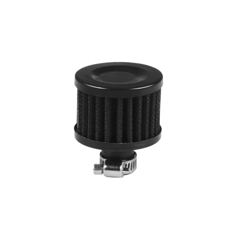 Auto Ansaugschlauch Autozubehör Universal Kleiner 12MM Luftfilter Motorrad Turbo High Flow Racing Kaltlufteinlassfilter Pilzkopf Luftansaugschlauch(Black) von Nqkcuac