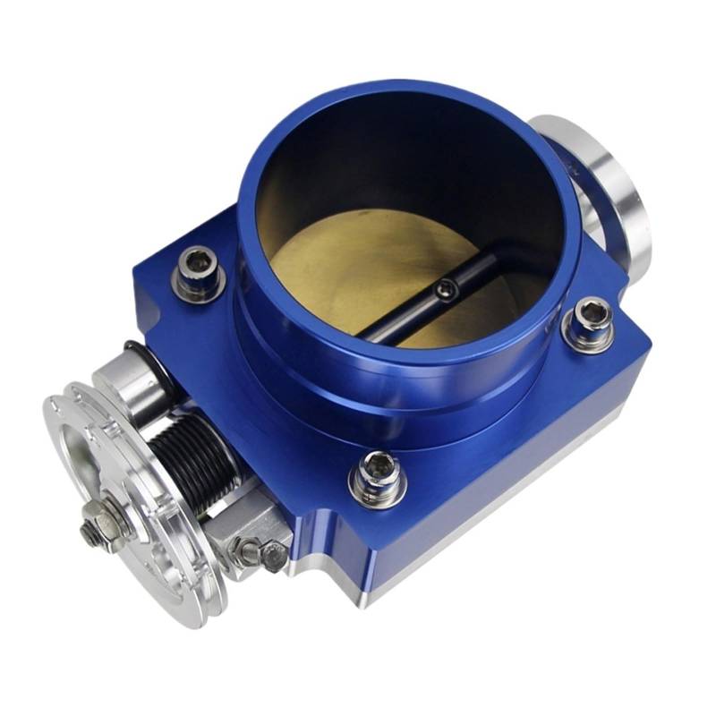 Auto Ansaugschlauch DROSSELKLAPPENGEHÄUSE Performance ANSAUGKRÜMMER Billet Aluminium HIGH Flow 65MM 70MM 80MM 90MM Luftansaugschlauch(65MM Blue) von Nqkcuac