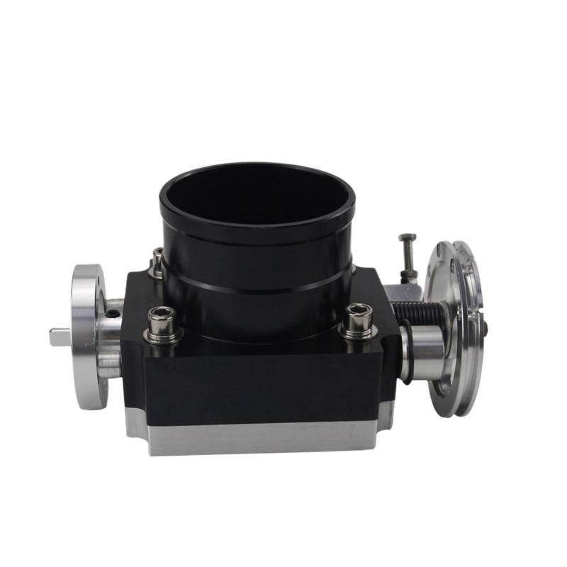 Auto Ansaugschlauch DROSSELKLAPPENGEHÄUSE Performance ANSAUGKRÜMMER Billet Aluminium HIGH Flow 65MM 70MM 80MM 90MM Luftansaugschlauch(80MM Black) von Nqkcuac