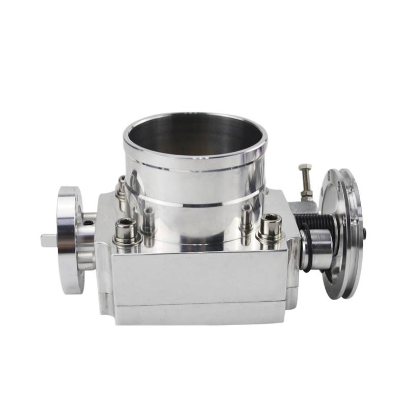 Auto Ansaugschlauch DROSSELKLAPPENGEHÄUSE Performance ANSAUGKRÜMMER Billet Aluminium HIGH Flow 65MM 70MM 80MM 90MM Luftansaugschlauch(80MM Silver) von Nqkcuac