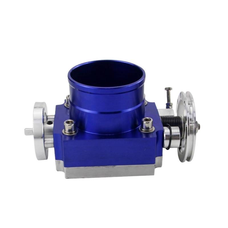 Auto Ansaugschlauch DROSSELKLAPPENGEHÄUSE Performance ANSAUGKRÜMMER Billet Aluminium HIGH Flow 65MM 70MM 80MM 90MM Luftansaugschlauch(90MM Blue) von Nqkcuac