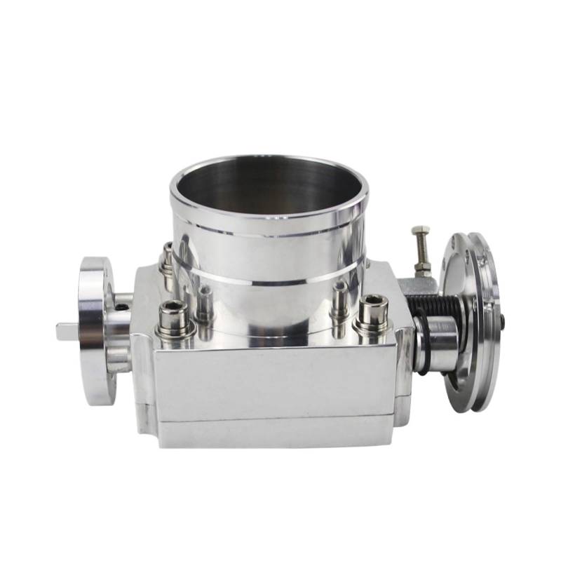 Auto Ansaugschlauch DROSSELKLAPPENGEHÄUSE Performance ANSAUGKRÜMMER Billet Aluminium HIGH Flow 65MM 70MM 80MM 90MM Luftansaugschlauch(90MM Silver) von Nqkcuac