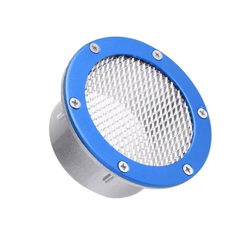 Auto Ansaugschlauch Für Benz 3 Zoll Universal Car Air Vent Racing Intake Bumper Vent Einlasskanal Kaltluftfilter Staub Luftkanalgitter Luftansaugschlauch(3inch Blue) von Nqkcuac