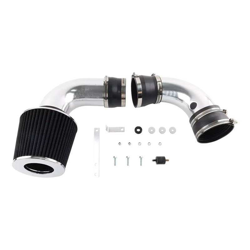 Auto Ansaugschlauch Für Chevy S10 Für Blazer Für Jimmy 4.3L V6 1996-2004 Autos Motorteile Kaltlufteinlass Set + Rotfilter Rot Schwarz Aluminium Luftansaugschlauch(Black) von Nqkcuac