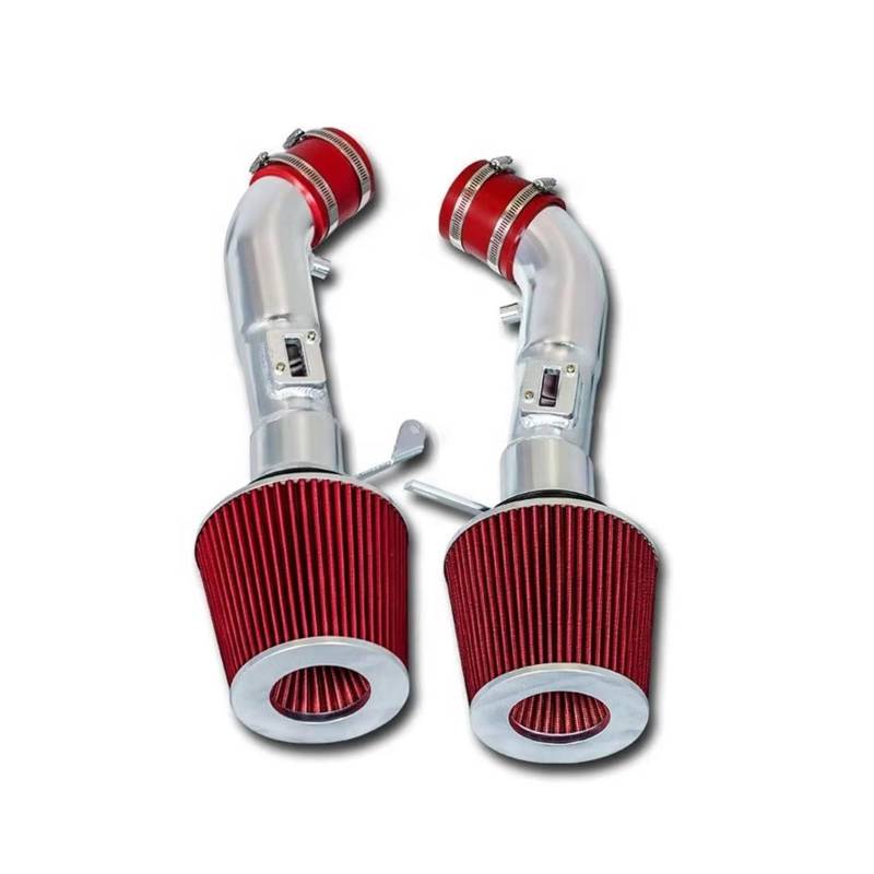 Auto Ansaugschlauch Für Infiniti G37 3,7 L 2008-2013 Für 370Z US Racing 2009-2020 VQ37 Motor Teile Cold Air Intake System + Filter Luftansaugschlauch(W red Filter) von Nqkcuac