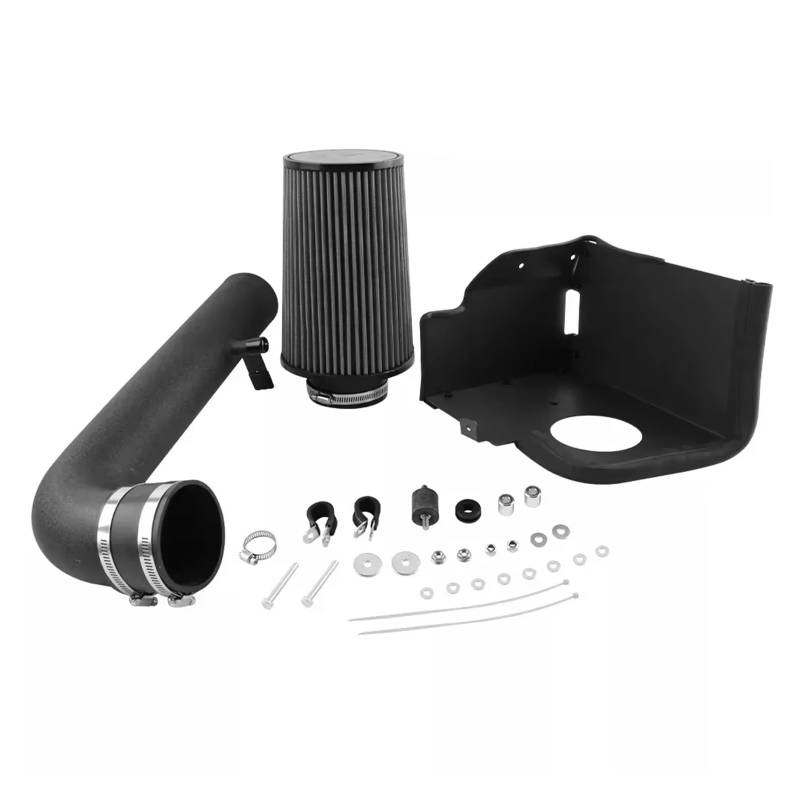 Auto Ansaugschlauch Für Jeep Für Wrangler JK V6 3.6L 4-Türer/2-Türer 2012 2013 2014-2016 2017 2018 Einfache Installation 10550A Luftfilter Rennwagen Cold Air Intake Kit Luftansaugschlauch(Black) von Nqkcuac