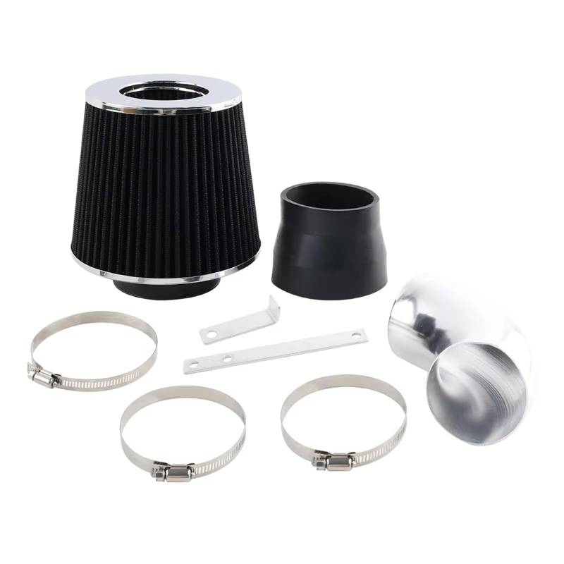 Auto Ansaugschlauch Lufteinlassfilter Mit Rohr Für 3er 323 325 328 330 E46 1998 1999 2000 2001 2002 2003 2004 2005 Ram Intake + Filter Luftansaugschlauch(Black) von Nqkcuac