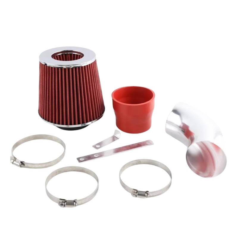 Auto Ansaugschlauch Lufteinlassfilter Mit Rohr Für 3er 323 325 328 330 E46 1998 1999 2000 2001 2002 2003 2004 2005 Ram Intake + Filter Luftansaugschlauch(Red) von Nqkcuac