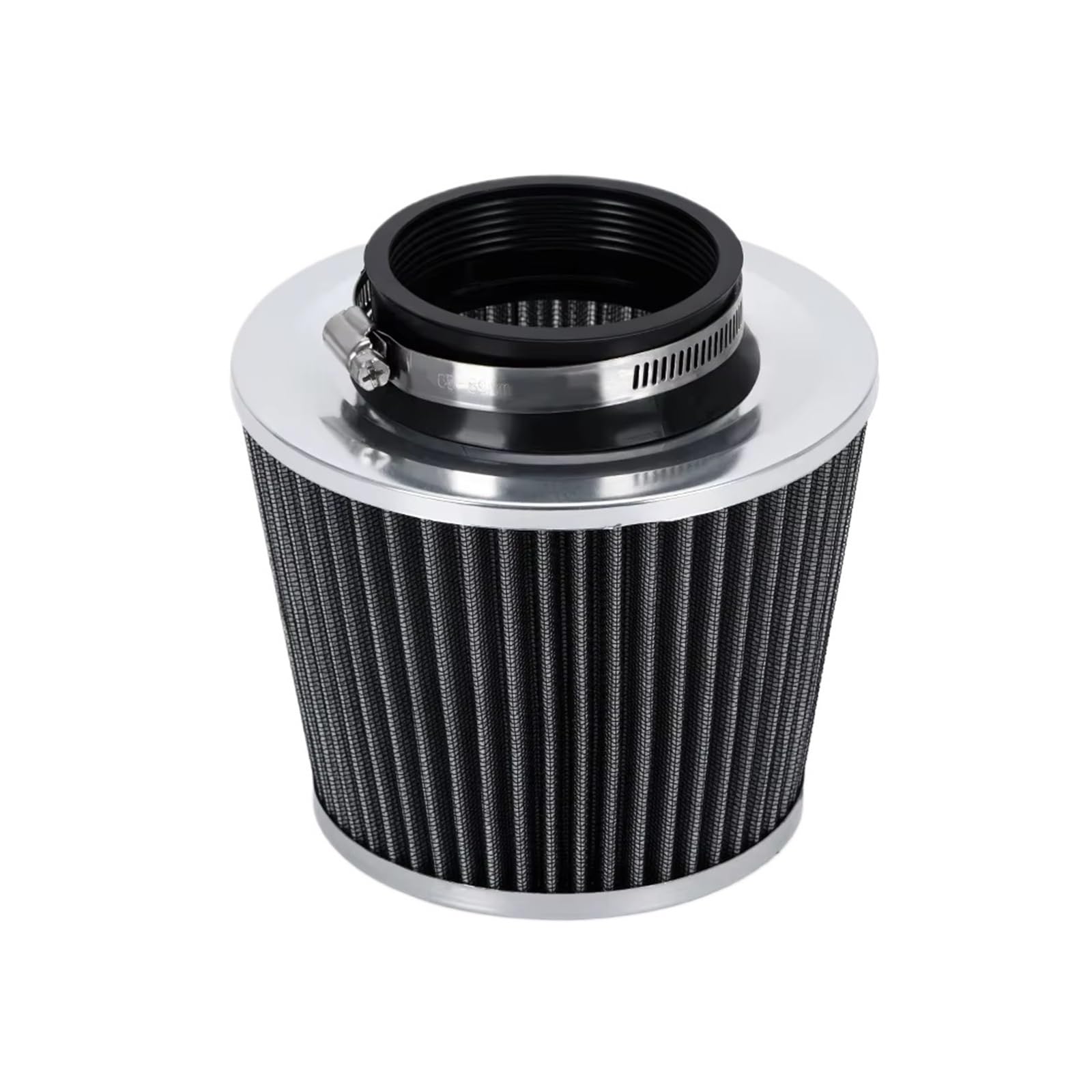 Auto Ansaugschlauch Luftfilter Und Kaltluftansaugrohr Turbo-Induktionsrohr-Set Mit Luftfilterkegel Universell 3 Zoll 76 Mm JR-AIT28 + IMK14 Luftansaugschlauch(Silver A) von Nqkcuac